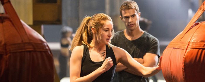 Shailene Woodley and Theo James in Divergent (2014)